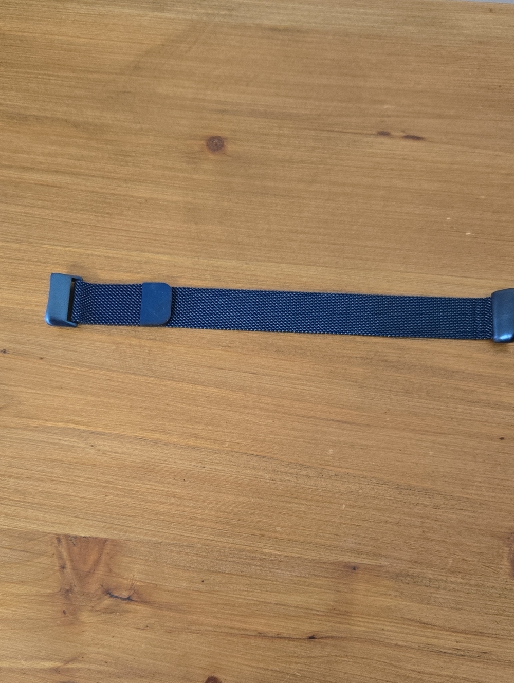 Blue Metallic Fitbit Band